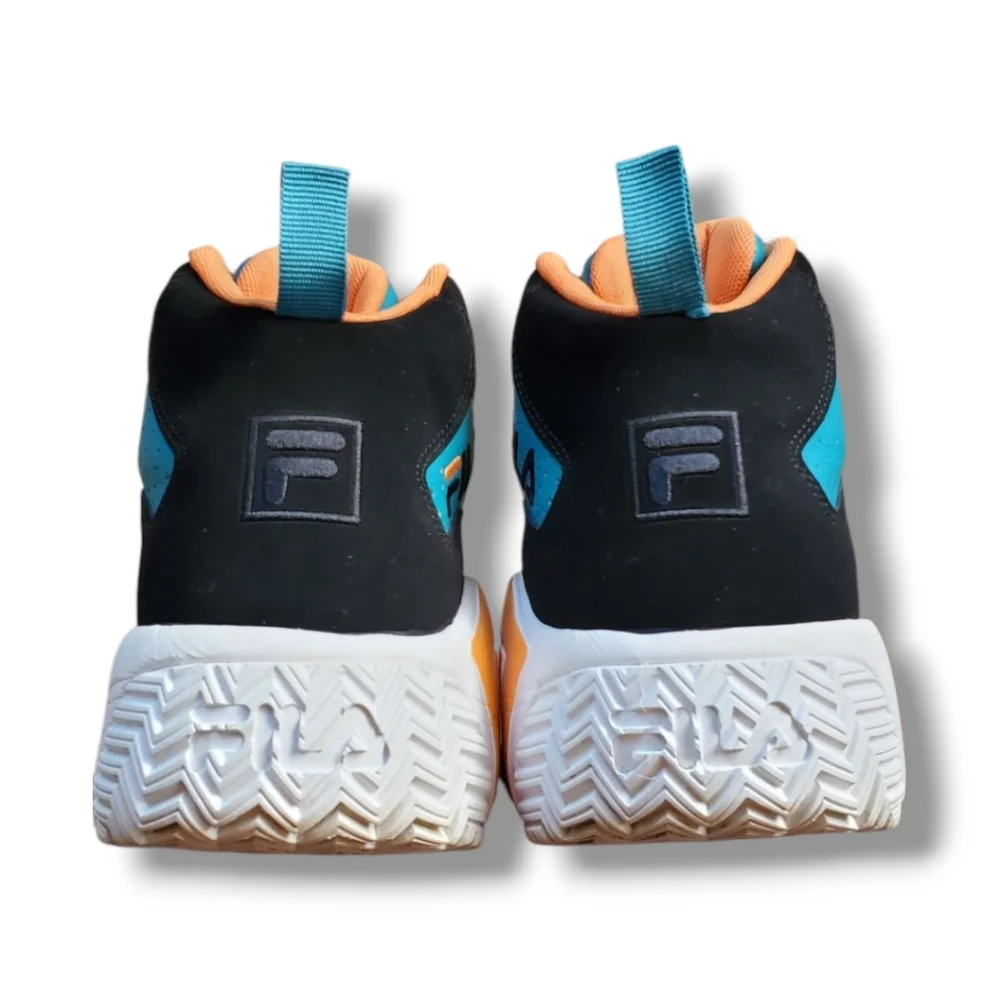 FILA MB Biscay Bay Teal Muskmelon Jamal Mashburn Detroit Pistons Basketball Shoe - Picture 4 of 13